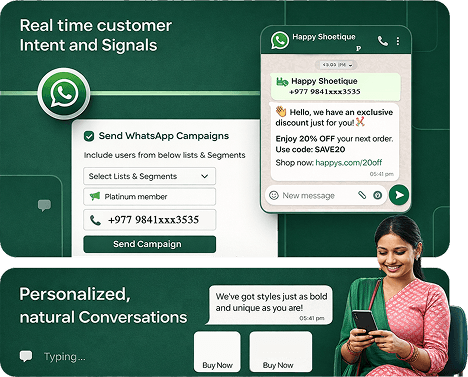 Real time customer intent