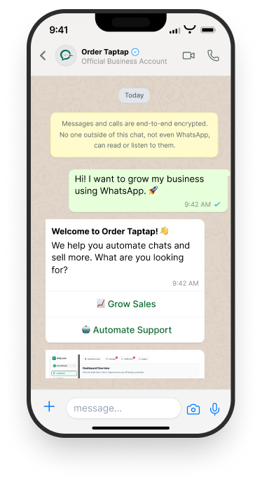 WhatsApp Chat Interface